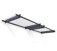 Marquesina para puerta moderna Nancy 3 m Palram - Canopia antracita