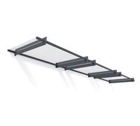 Marquesina para puerta moderna Nancy 4,5 m Palram - Canopia antracita