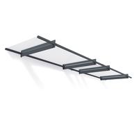 Marquesina para puerta moderna Nancy 4 m Palram - Canopia antracita