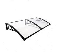 Marquesina para Puerta Transparente de 2,5 mm de Grosor, marquesina para Puerta Delantera a Prueba de Rayos UV, marquesinas para techos de jardín al Aire Libre, toldo para Ventana de Arco, s