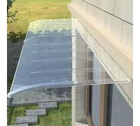 Marquesina para Puertas y Ventanas Exterior,Techado de Entrada,Marquesina en Arco de Escritorio y Lluvia,Tejadillo Puerta Protección Curvo,Marquesina Puerta Exterior (50x220cm/20"x87")