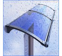 Marquesina para Puertas Y Ventanas,Marquesina O Toldo para Exteriores con Diseño De Canalón De Aleación De Aluminio,Prueba De Polvo A Prueba De Lluvia Toldo Curvo (150x150cm,S)