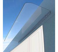 Marquesina para Puertas y Ventanas,Tejadillo de Protección Contra La Nieve Contra La Lluvia UV,Toldo Cubierta de Policarbonato,Toldo de Entrada del Porche Trasero,Dosel de Techo (40x120cm/16"x47")