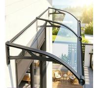 Marquesina para Puertas y Ventanas Transparente Protección contra La Lluvia (120x180cm)