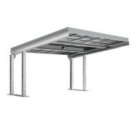 Marquesina para vehículos SolarCover con módulos fotovoltaicos sin armario de distribución WSM, galvanizado