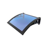 Marquesina Puerta Exterior, Techo para Puerta de Entrada, Tejadillo de Policarbonato para Puertas y Ventanas, Ideal para Persianas Contra la Lluvia, la Nieve y el Sol, 50/60/100/120/160/200cm(Blue,60*