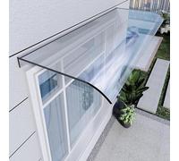Marquesina Puerta Exterior,Tejadillo De Protección 40*80 Cm Marquesina Para Puertas Y Ventanas,Toldo Cubierta De Policarbonato Transparente,Tejadillo De Patio De Jardín Exterior ( Size : W40*L100CM(15