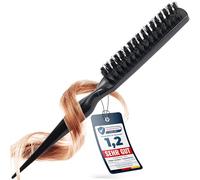 marQus - Cepillo de cardar con cerdas de jabalí y punta separadora, desenreda de forma suave y sirve tanto para lograr volumen como peinados pulidos