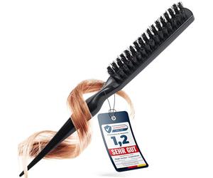 marQus - Cepillo de cardar con cerdas de jabalí y punta separadora, desenreda de forma suave y sirve tanto para lograr volumen como peinados pulidos