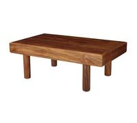 Marrakech Acacio Mesa de centro 116 x 68 cm de madera de teca, moderna mesa de salón en diseño minimalista, mesa de sofá hecha a mano de madera maciza, mesa de salón para salón y áreas de salón