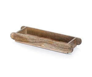 Marrakech - Bandeja vintage para servir de madera, 40 x 12 cm, bandeja de madera Ralio como decoración de mesa decorativa para cocina y salón, bandeja de desayuno rectangular para dormitorio
