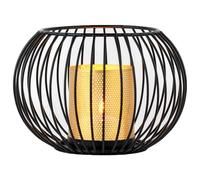 Marrakech Boho Deko Aesthetic - Portavelas de metal (alambre de 20 cm), color negro