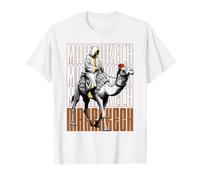 Marrakech Camel Sunset Morocco Flag Marrakesh Lovers Camiseta