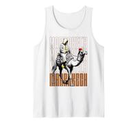 Marrakech Camel Sunset Morocco Flag Marrakesh Lovers Camiseta sin Mangas