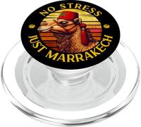 Marrakech Camel Sunset Morocco Flag Marrakesh Lovers PopSockets PopGrip para MagSafe