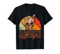 Marrakech Camel Sunset Morocco Lovers Arabic Camiseta