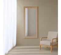 Marrakech espejo de pared con marco de madera maciza de mango