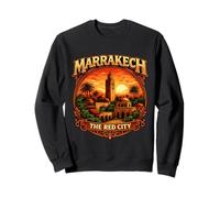 Marrakech La Ciudad Roja Marruecos Vintage Patrimonio marroquí Sudadera