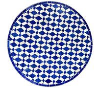 Marrakech Moro - Placa de mosaico marroquí (cerámica, 60 cm), color azul