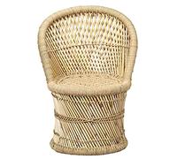 Marrakech - Silla de jardín de bambú Aleja de 42 cm de diámetro, ideal para jardín, terraza y balcón