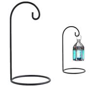 Marrakech - Soporte decorativo para joyas de metal (30 cm de alto, con soporte para balcón, color negro)