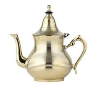 Marrakech - Tetera decorativa oriental con filtro (750 ml, 21 cm, para té de menta marroquí, decoración en el salón o la cocina)