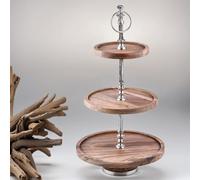 Marrakesch Orient & Mediterran Interior Amalie - Soporte de 3 pisos (50 cm, 3 pisos, redondo)