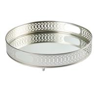 Marrakesch Orient & Mediterran Interior Bandeja Espejo Decorativa Plata 30cm