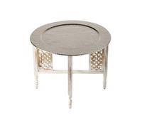 Marrakesch Orient & Mediterran Interior Mesa Auxiliar Oriental Plata 60c