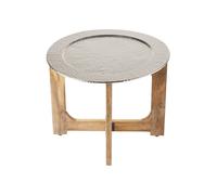 Marrakesch Orient & Mediterran Interior Mesa Plegable Auxiliar Sofá, Plata