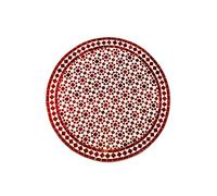 Marrakesch Orient & Mediterran Interior Panel de mosaico marroquí Albaicin Burdeos Naturaleza Ø 100 cm