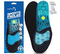 MARRDO - Plantilla deportiva de gel de sílice, amortiguación de resorte, absorción de golpes, antepié mejora las plantillas de masaje, plantillas deportivas para correr para hombres y mujeres