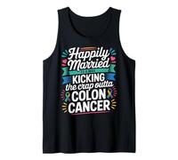 Married To A Man Beating Colon Cancer - Camiseta sin Mangas