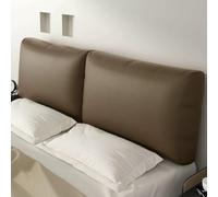 Marrón,79inch/King,Cojín De Soporte para Cabecera De Cama De Cuero Sintético Respaldo Grande Descanso De Lectura Tapizado Cabecero Cama Volcada Sofá Refuerzo De Tatami