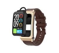 (Marrón) A8 1,98 pulgadas 2 en 1 Auriculares Bluetooth Correa de silicona Reloj inteligente, Compatible