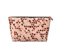 Marrón Beige Rosa Coral Naranja, Bolsa de artículos de tocador Bolsa de Maquillaje Bolsa de cosméticos Bolsa de artículos de tocador de Viaje portátil