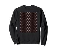 Marrón café, patrón de lunares, lunares bohemios Sudadera