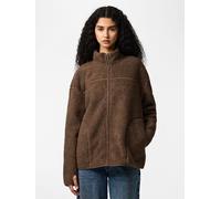 Marrón Chaqueta De Tejido De Peluche M