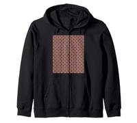 Marrón chocolate, patrón de lunares, lunares bohemios Sudadera con Capucha