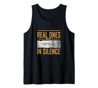 Marrón Color Real Ones Move In Silence Marrón Gráfico Camiseta sin Mangas