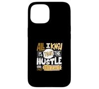 Marrón Color The Hustle Looks Crazy Brown Graphic Carcasa para iPhone 15