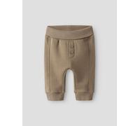 Marrón Corte Holgado Pantalones De Chándal
