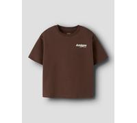 Marrón Corte Relajado Camiseta