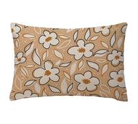 Marrón Fundas Cojines 40x60 cm Flor Fundas Cojines Decorativos Rectangulares Cushions Lino pillow Funda de Almohada Sofa Cojín Lumbar para Garden Terraza Primavera Verano Otoño Decorativos L-1048