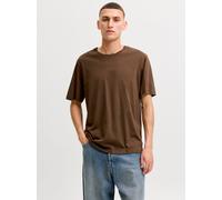 Marrón Hombres Cotton Camiseta Liso XL EU
