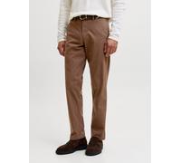 Marrón Hombres Cotton/Elastane Pantalones Chinos Corte Relaxed 31/32 EU