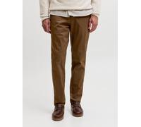 Marrón Hombres Cotton/Elastane Pantalones Chinos Corte Slim 30/30 EU