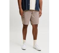 Marrón Hombres Cotton Plus Size Shorts Corte Wide Leg 42 EU