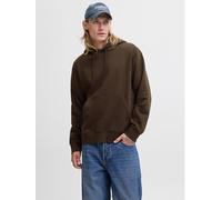 Marrón Hombres Cotton/Recycled/Polyester/Cotton Sudadera Con Capucha Liso S EU