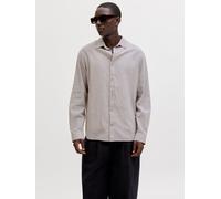 Marrón Hombres Linen/Organic/Cotton/Cotton/Recycled/Cotton Camisa Informal Corte Regular S EU